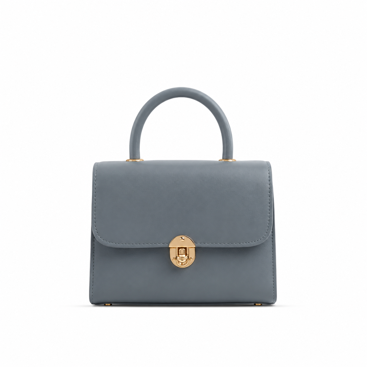 Luxe Charm Mini Handbag with Golden Lock