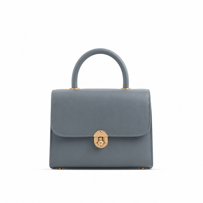 Luxe Charm Mini Handbag with Golden Lock