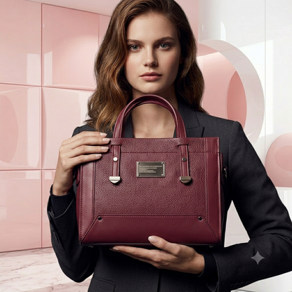 Box Handbag with Long Strip for Women
