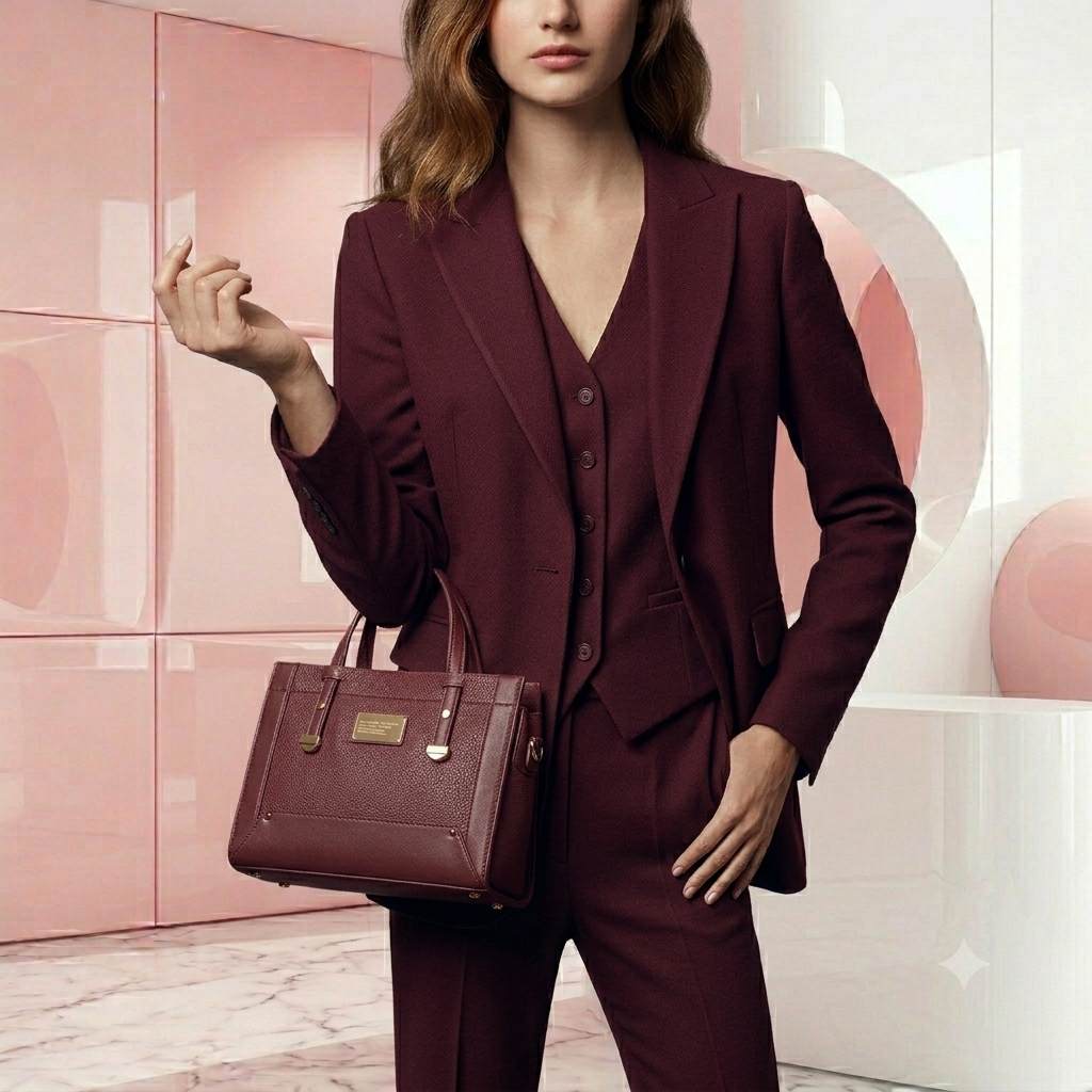 Box Handbag with Long Strip for Women