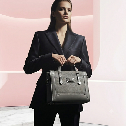 Box Handbag with Long Strip for Women