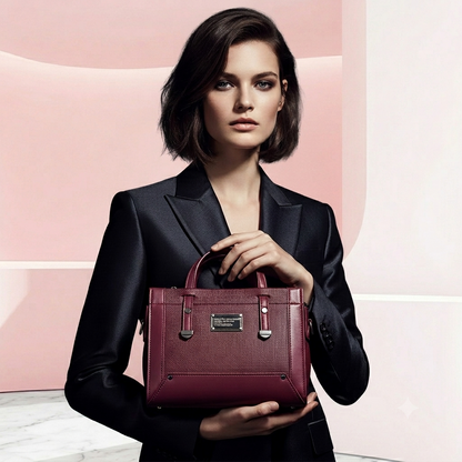 Box Handbag with Long Strip for Women