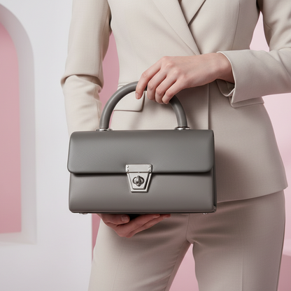 Handbag for Women   with Elegant Lock Closure
